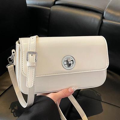Spring and Summer Trend New Simple and Fashionable Women's Small Square Bag Casual Versatile High Sense Commuting Solid Color Messenger Bag