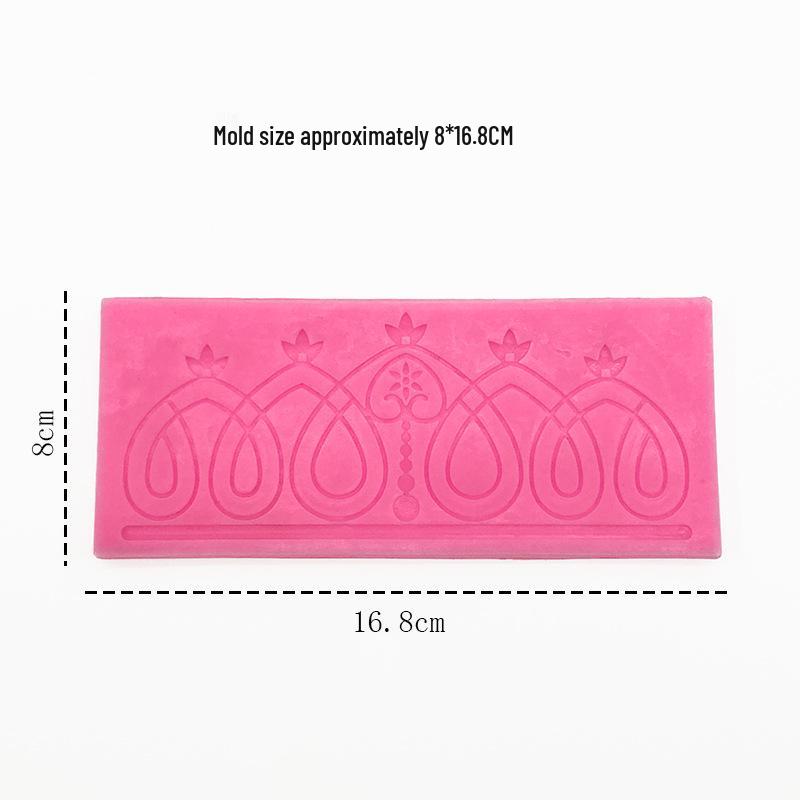 Vintage Pattern Fondant Silicone Mold Cake Border Decoration Set