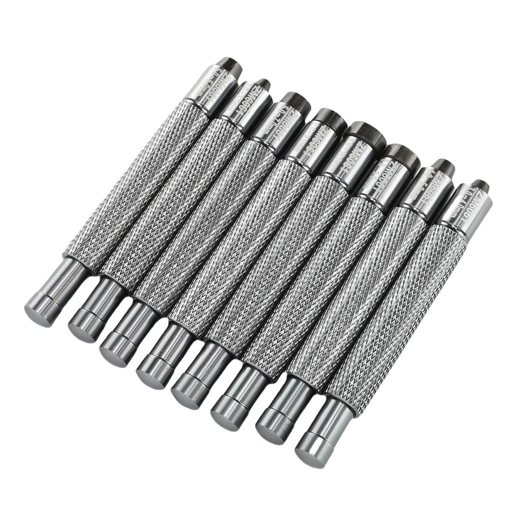 8 Pcs Watch Crown Winder Set 2 10mm Aluminum Alloy Ergonomic Watch Crown Winder Screw for Repair