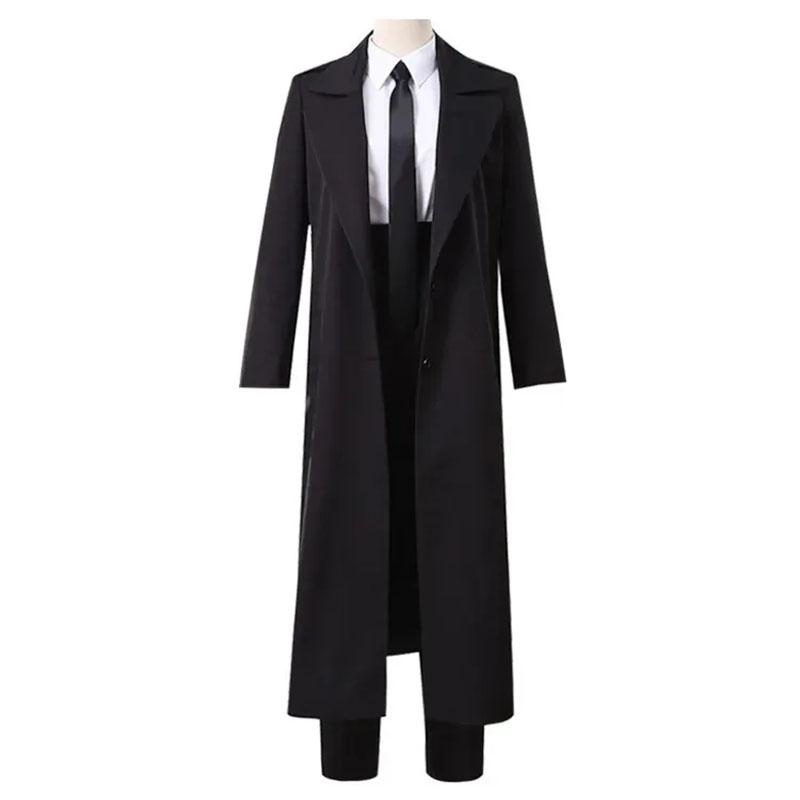 Perruque Cosplay Makima Anime Chains-aw Man Costumes Cosplay Makima Trench Chemise Cravate Pantalon Hommes Femmes Costumes Uniforme Halloween XXXL
