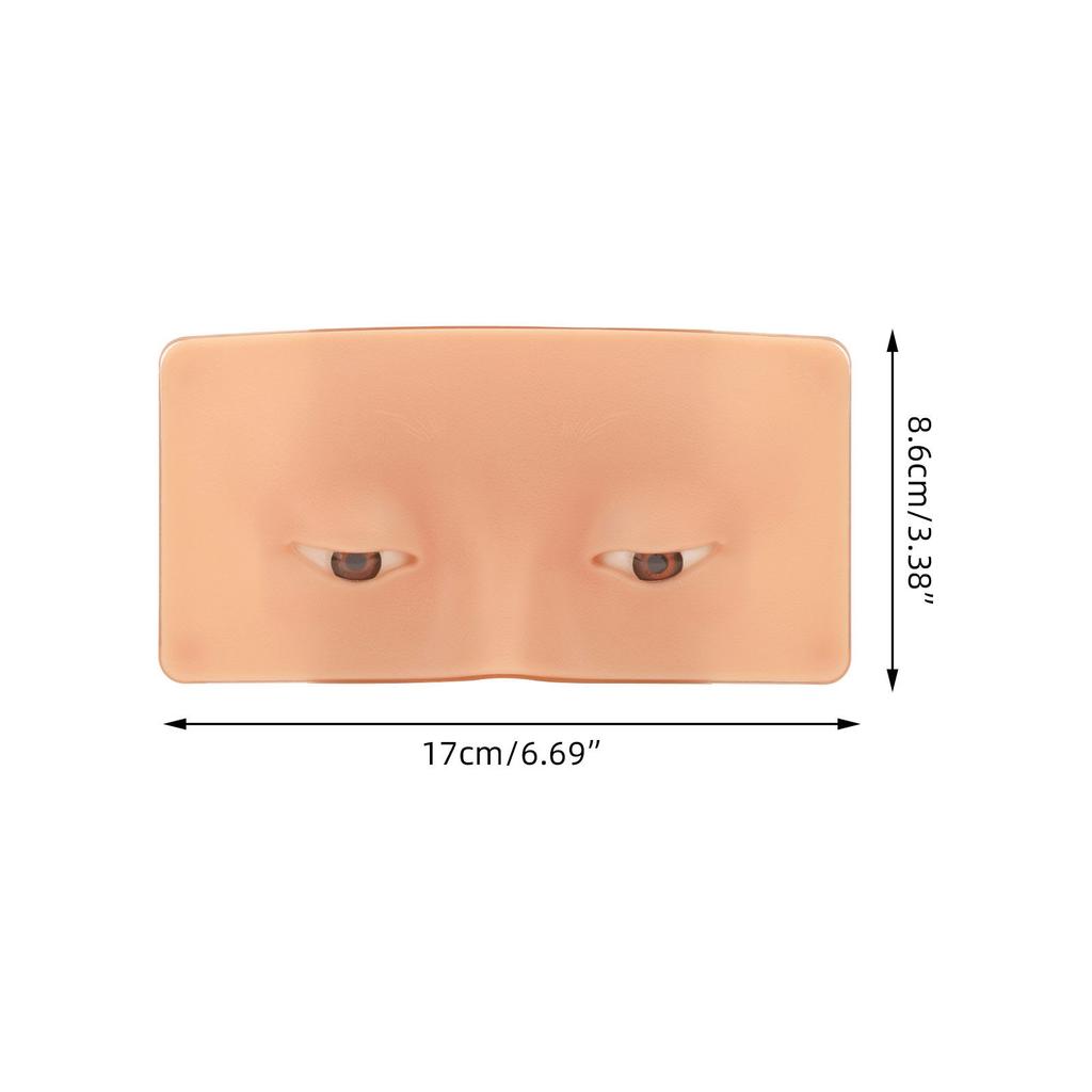 3D Make-up Übungsgesicht Professionelles Silikon-Gesicht Augen-Make-up Übungsbrett für Anfänger und Make-up-Künstler