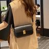 Damen Kleine Quadratische Echtleder Tasche unter dem Arm - Leichte Sommer Tasche für den Körper und Vielseitige Einzel-Schultertasche