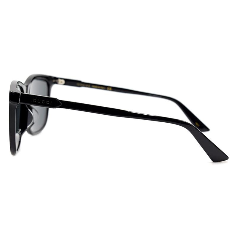 GUCCI Wise and Enterprising Plate Frame Butterfly Sunglasses Men's Black