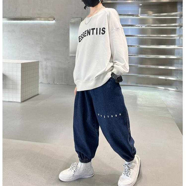 Boys' Jeans Spring and Autumn Casual Pants Boys' Autumn Pants Cool and Trendy Pants