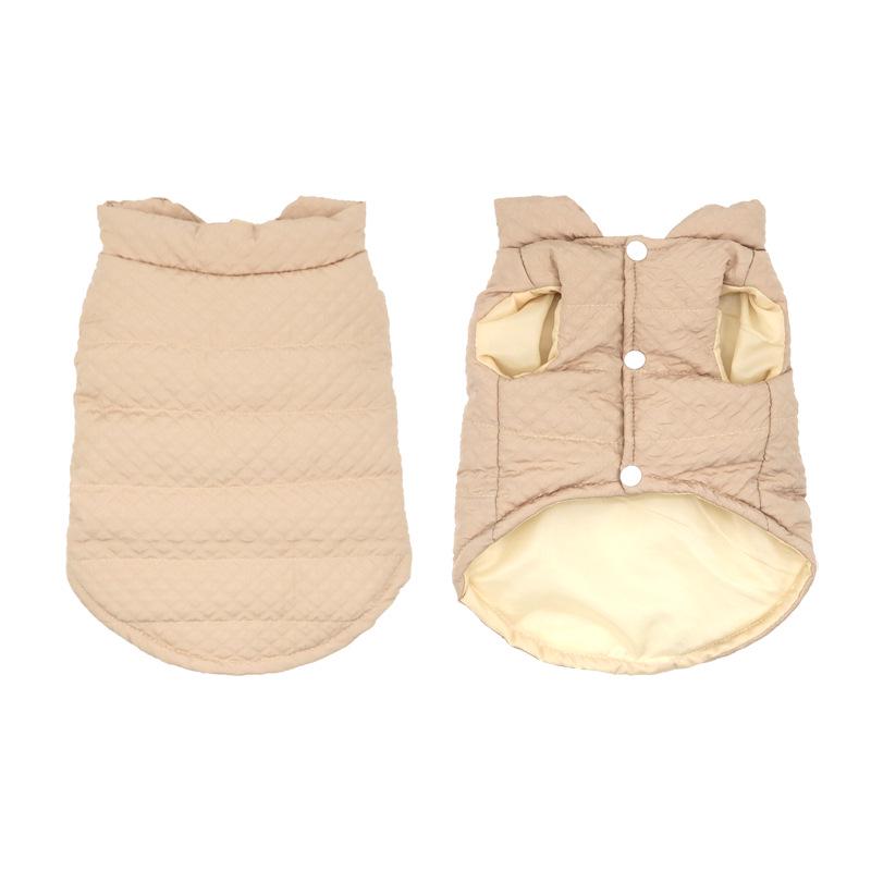 

Multicolor Waterproof Winter Dog Jacket - Cotton-Padded, Thick, Warm Vest for Pets S хакі