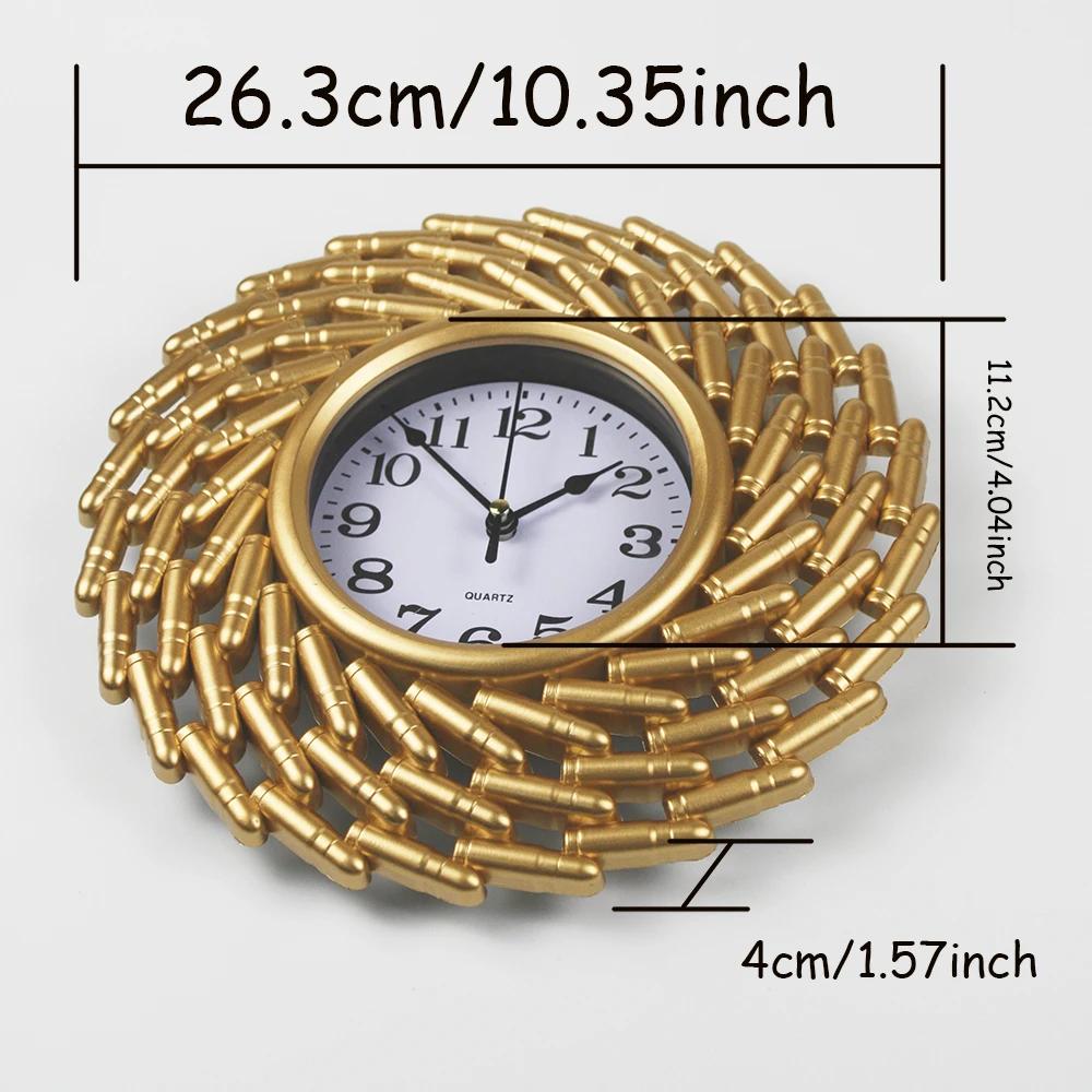 10 Inch Europe and the United States Simple Creative Wall Clock Silent Non-ticking Suitable for Study Bedroom Living Room