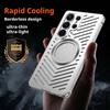 For Samsung Galaxy S26 S25 Ultra Fast Cooling Case Magnetic Magsafe Design Ultra Thin Aluminum Shell Gaming Protector Cover