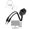 Female RJ9 Headset to Male 3.5mm Mobile Phone Adapter Converter Cable for Call Center,Business Conference 35cm Long