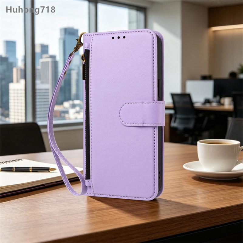 For Honor X6 X6A X6B X6S X7A X7b X7C X7E X8 X8A X8B X9 X9A X9b 4G 5G Case Zipper Coin Purse Flip Leather Cover Crossbody Bag Wireless Charging