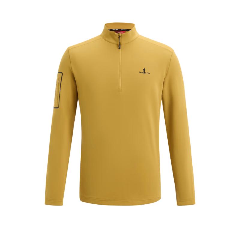 Biyinlefen Men s Quick-Dry Stand-Collar Long-Sleeve T-Shirt XL