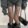 Japanese Black Fishnet Stockings: Diamond Pattern, Anti-Snag, High Elasticity, Sheer, Summer-Weight Pantyhose for Women