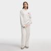 FILA Original Classic Minimalist Fashion Retro Versatile Comfortable Loose Casual Pants Women bottoms Steam-White F51W619601FIV