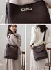 VITAFELICE Damen 3-Fächer Quadratische Schultertasche inb-10104p (Schokolade)