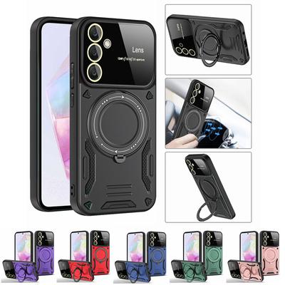 Schiebekamera-Objektiv-Kartenhalter-Hülle für Samsung Galaxy Xiaomi Redmi iPhone OPPO VIVO Moto Magnetische Panzerabdeckung