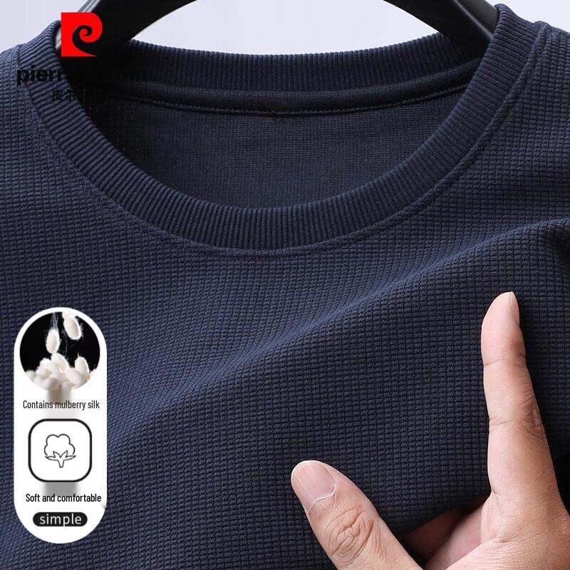 Pierre Cardin Men's Waffle Knit Long Sleeve T-Shirt