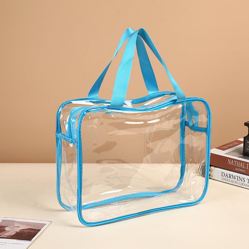 6 Stück Klare PVC Toilettenartikel-Aufbewahrungstaschen Wasserdichter Handgehaltener Reise-Kosmetik-Organizer Mit Reißverschluss Aufbewahrung Geschenkbeutel