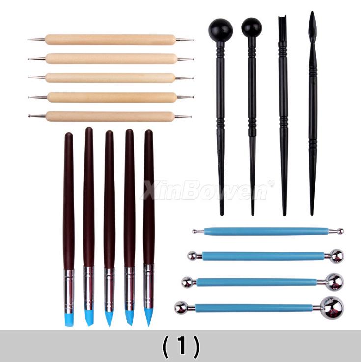 Cross-Border Polymer Clay Tool Set: Impression Remover, Carving Knife & Dotting Pen