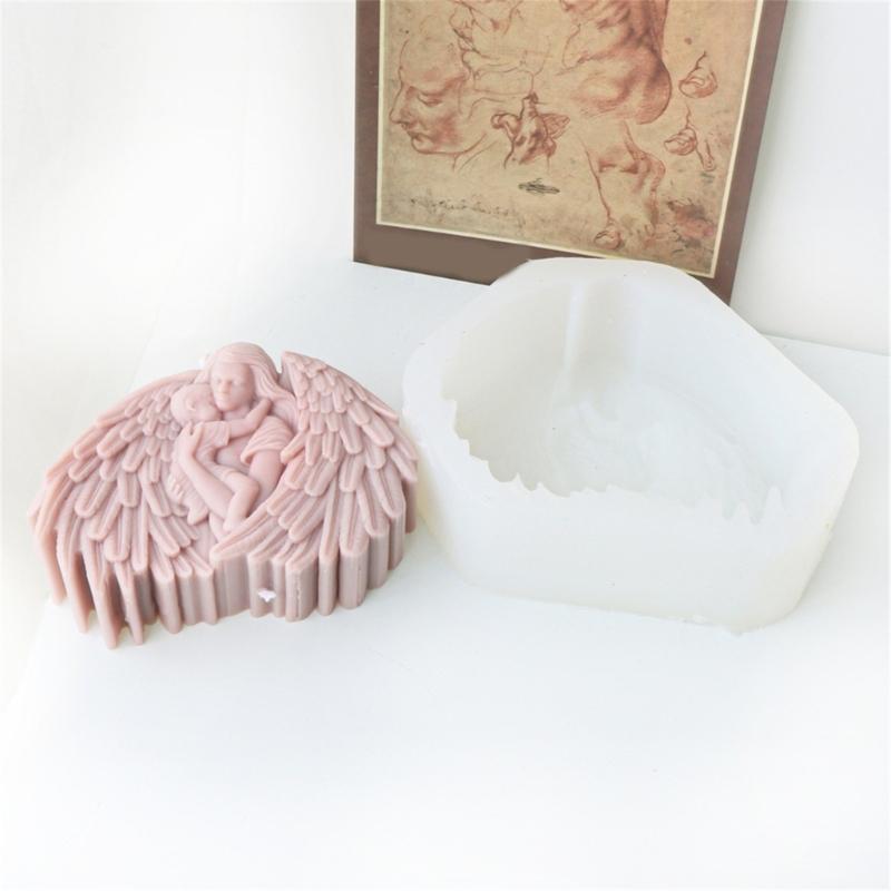 Resin Mold Silicone Texture with Prayer Pattern Candle Moulds for Table and Bedroom for Crafting Unique Table Decors