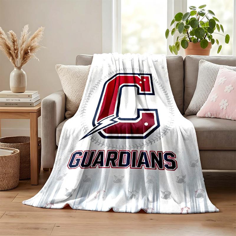 Cleveland Guardians blanket Flannel Blanket Soft Cozy Plush Throw for Sofa Bed Lightweight Home Decoration