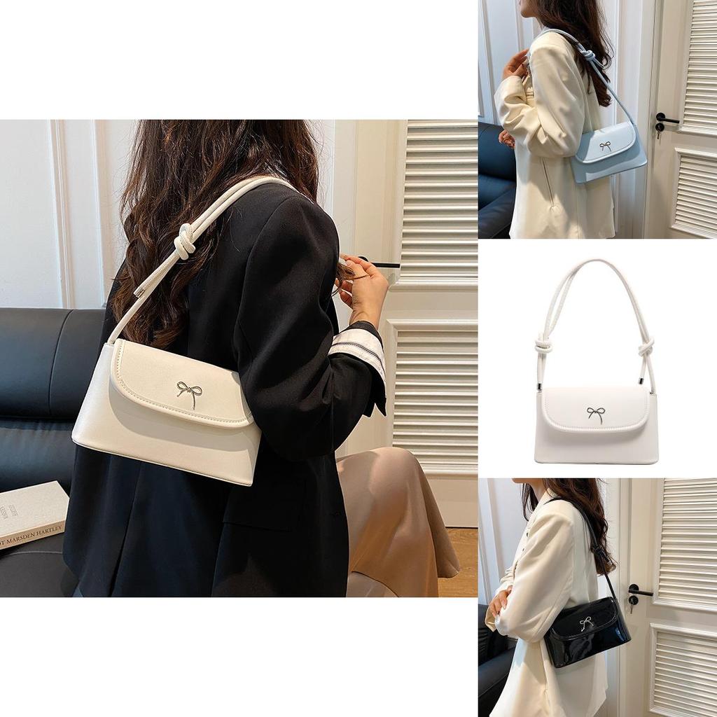 Chic Casual Korean Style Solid Color Small Handheld Shoulder Bag Ideal For Daily Outfits In Multiple Colors