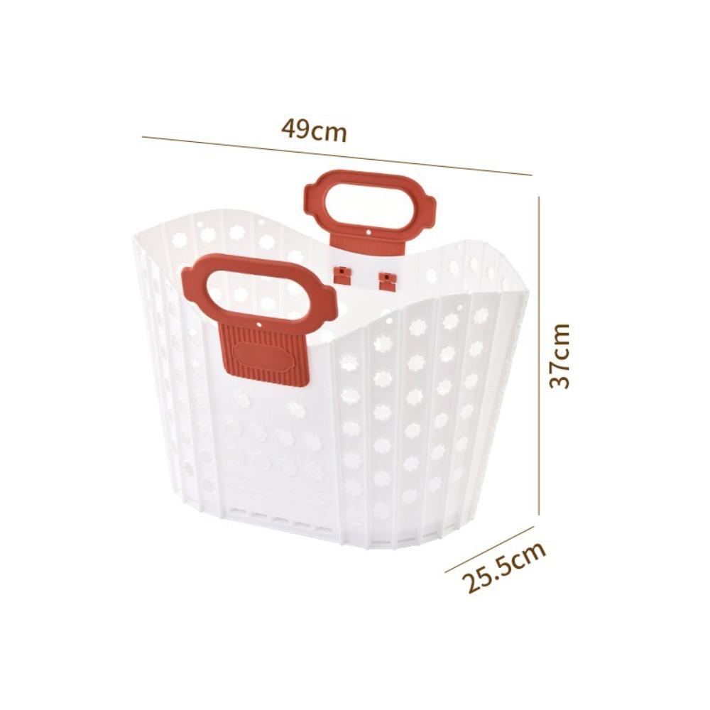 Plastic Dirty Clothes Basket Folding Wall-mounted Laundry Basket Hand-held Durable Portable Laundry Basket Bathroom Storage