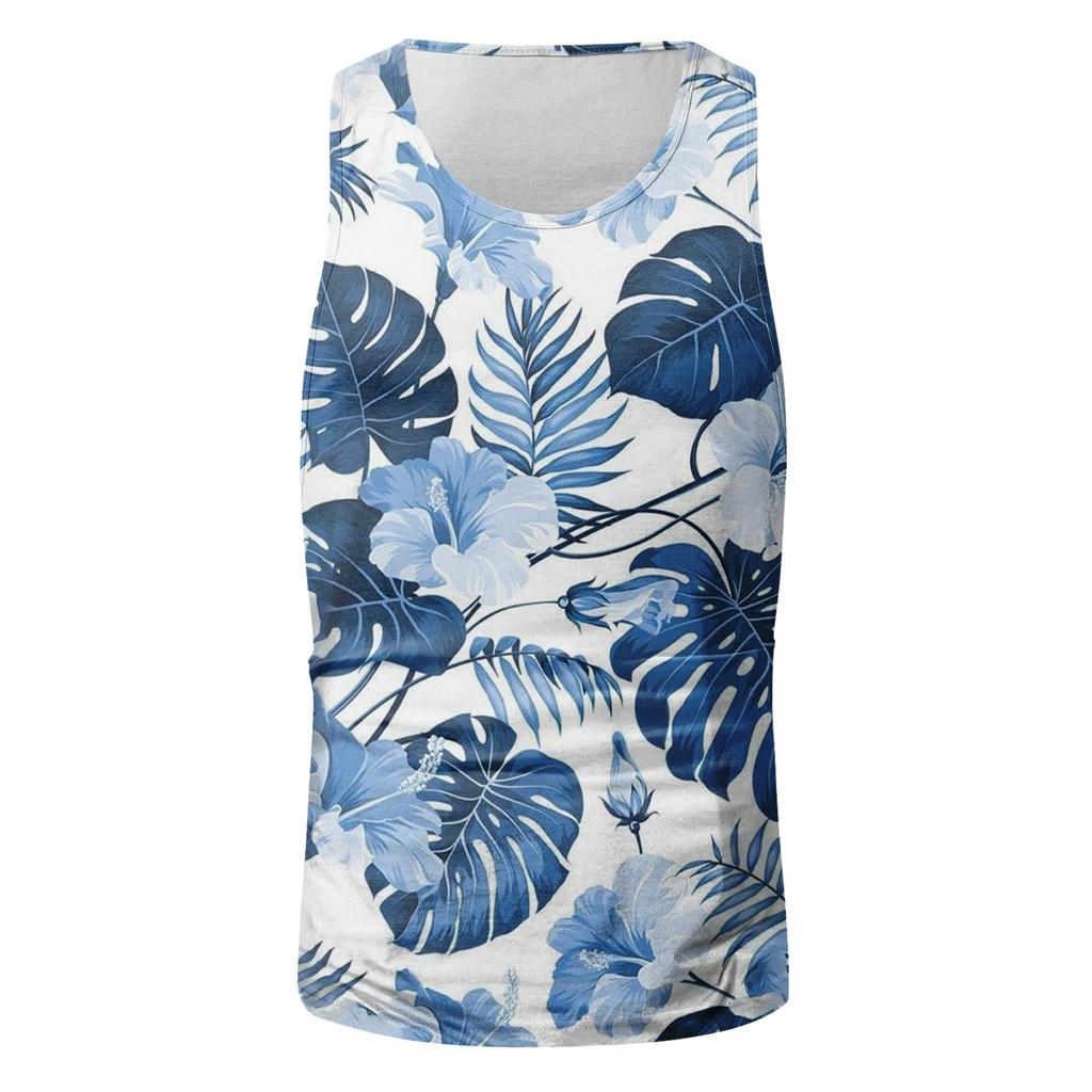 Summer Fresh Fashion New Beach Hawaii 3D Print Tank Top T-shirt
