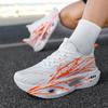 Youth style shoes Lightweight Cushioned Running Shoes Boys Kids Low-Cut Sneakers Breathable PU Mesh Sport Casual