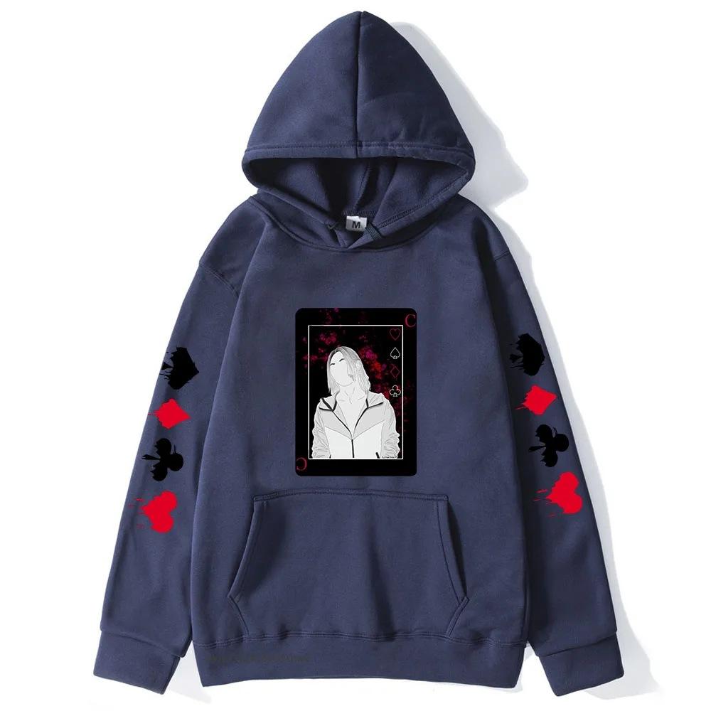 Anime Alice In Borderland Hoodies Kawaii Cartoon Chishiya Unisex Autumn Winter Fleece Sweatshirt