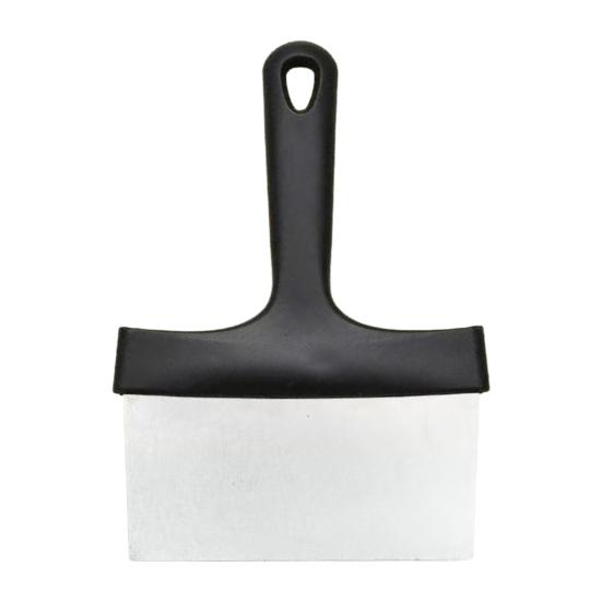 Stainless Steel Griddle Scraper with Handle BBQ Cleaning Shovel Flat Top Grill Scraper Outdoor Barbecue Turners