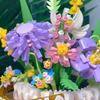 Eternal flower basket building block assembly toys, home decoration building block flower series as gifts for girls