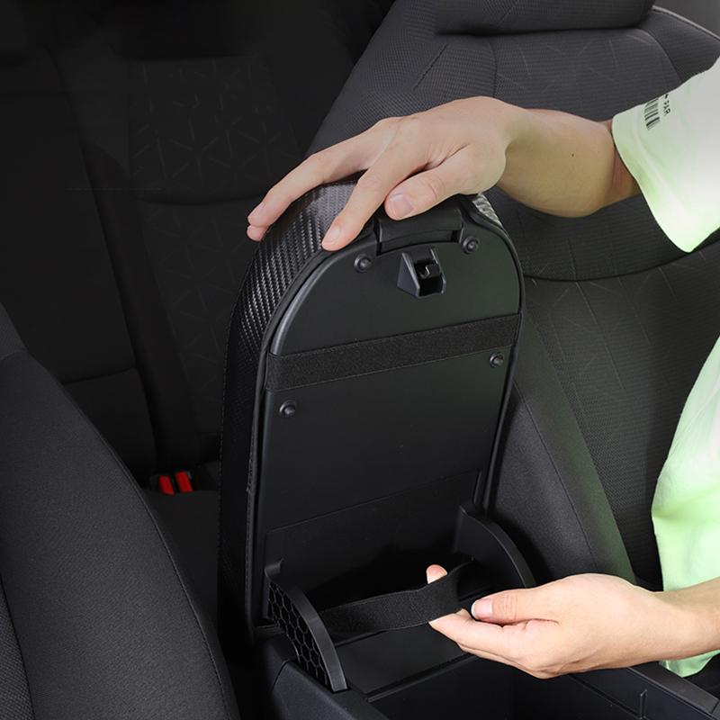 Car Center Console Armrest Box Cover Leather Case For Toyota RAV4 XA50 2024 RAV 4 Hybrid Accessories