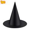 1-12pcs Halloween Witch Hat Kids Adults Halloween Party Cosplay Costume Props Decoration Black Wizard Cap Yard Hanging Witch Hat