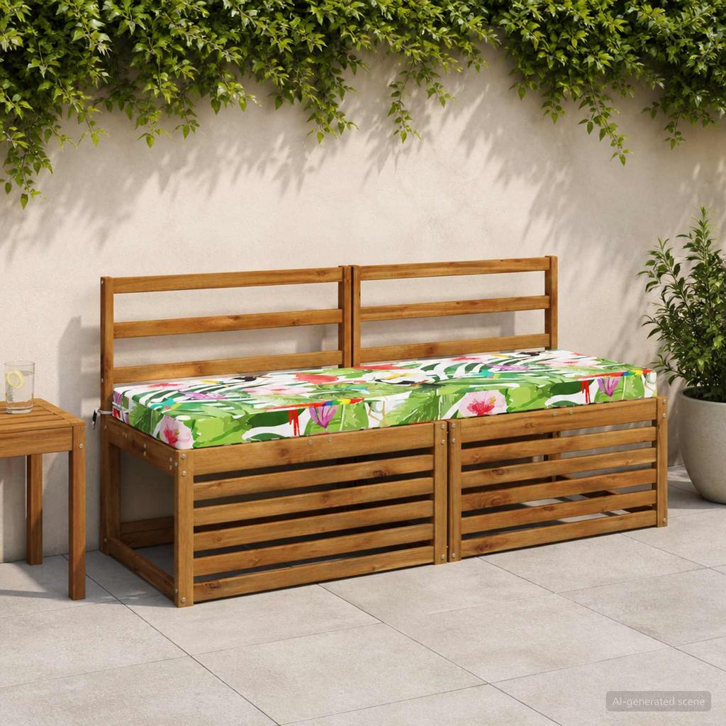 2 Piece Bench Cushion Set SOEST 2 Pcs 100percent  Polyester Multicolor