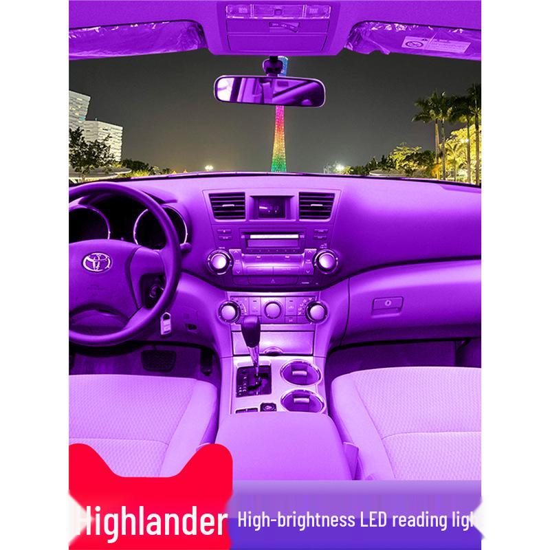 Compatible with Toyota Highlander 2009-2014, this LED light serves as a reading, interior, and roof light for interior lighting enhancements.