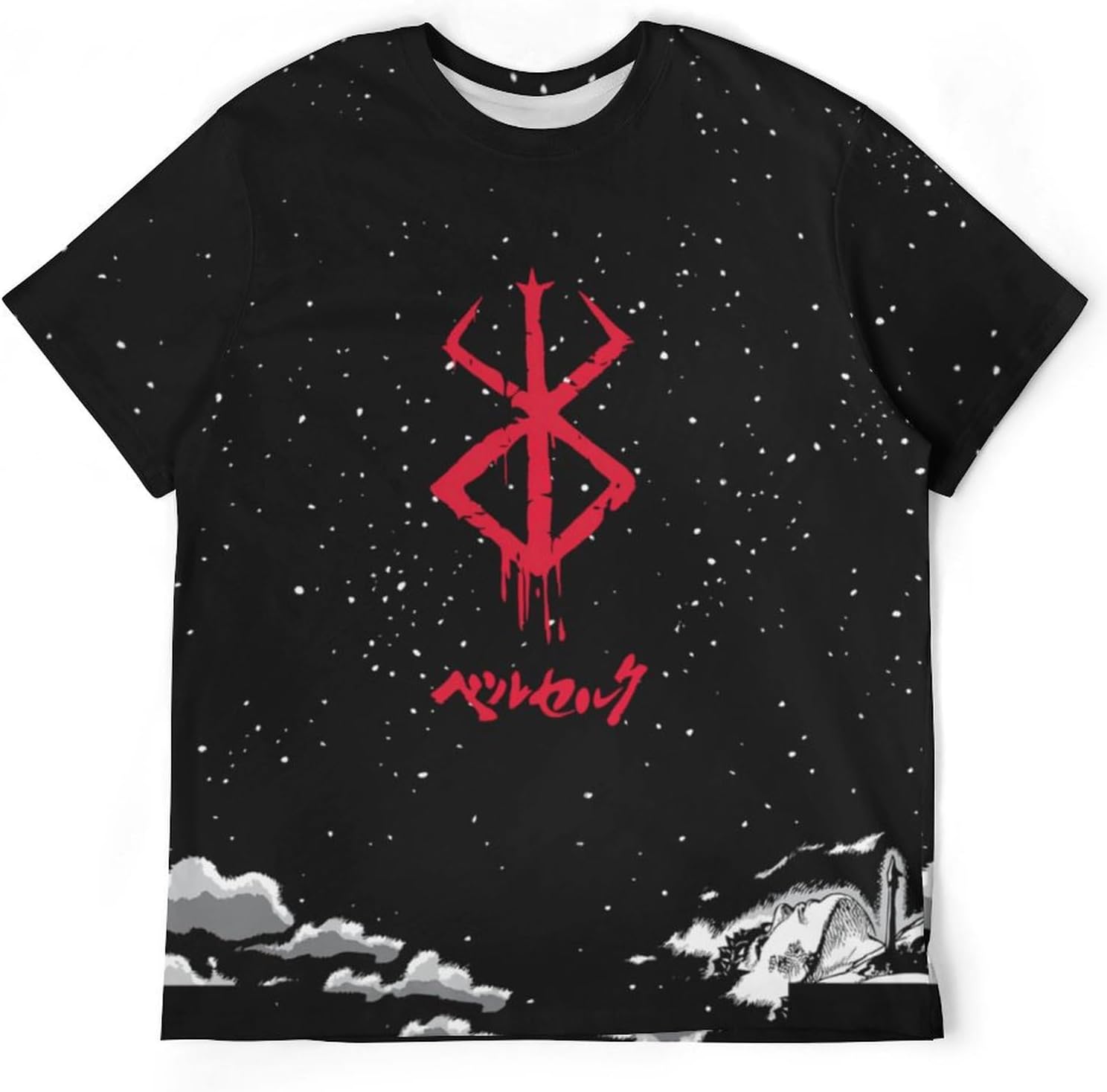 

Аниме Берсерк унисекс 3D цифровая печать короткий рукав, модные футболки для мужчин женщин подростков 6XL