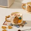 Stackable Cartoon Capybara Mug Comfortable Grip Capybara Themed Drinkware  Drinking