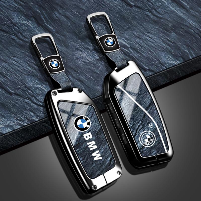BBII7 Zinc Alloy Car Remote Key Case Cover Shell For BMW Series 7 735i 740Li X7 X1 U11 2023 I7 G07 LCI XM Protector Holder Accessory