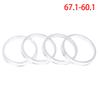 Aluminum Alloy 4Pcs Wheel Hub Center Ring Car Wheel Bore Collar 66.1-57.1,67.1-57.1,67.1-60.1,67.1-66.1,74.1-72.6