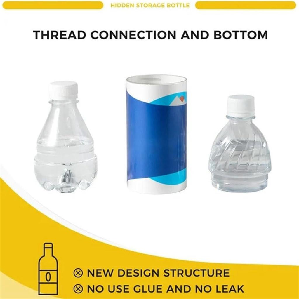 Skjult oppbevaringstank for vannflasker,, skjulte oppbevaringsbeholdere, avledningsflaske trygt skjul flaskevann, skruer ut for å lagre verdisakene dine