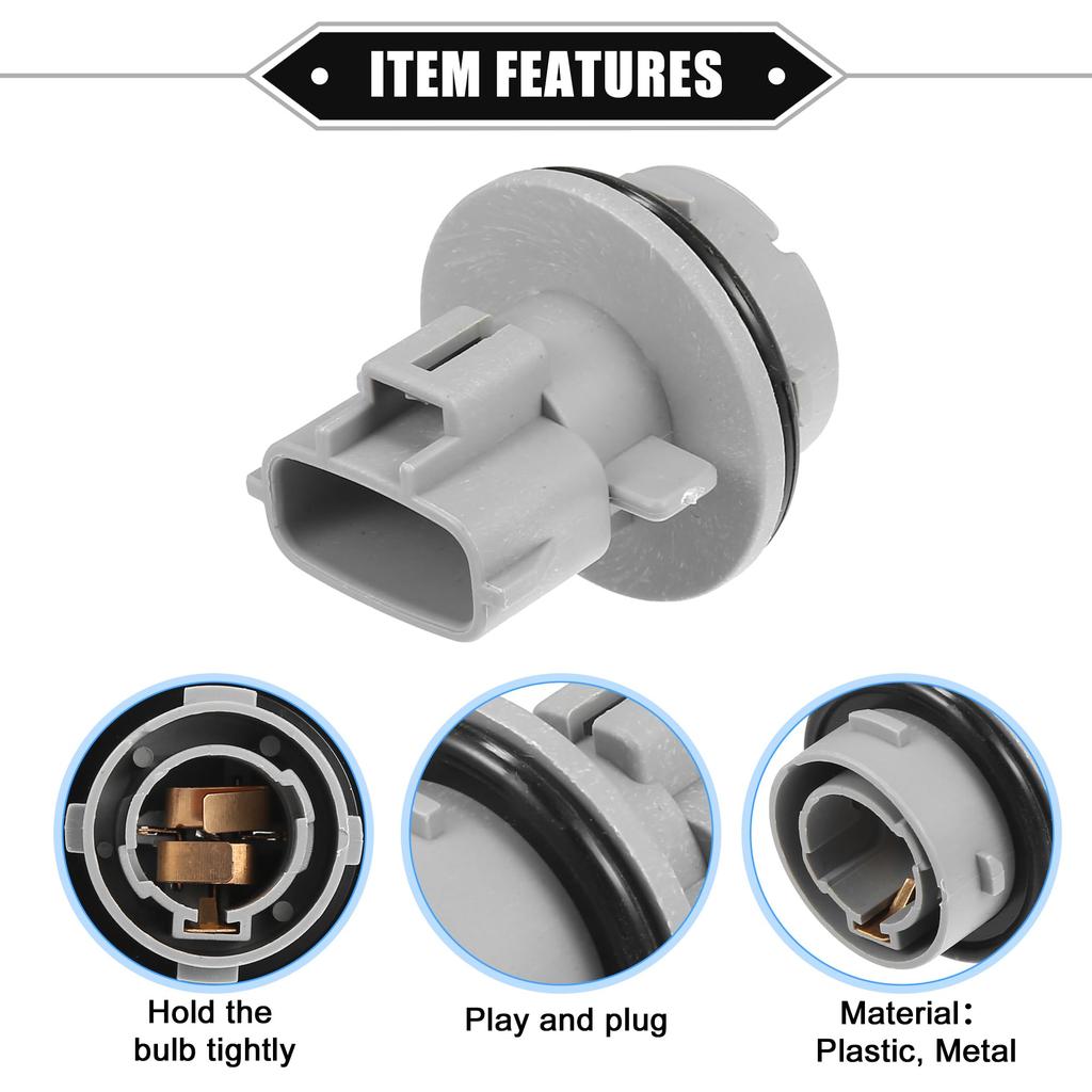 VekAuto Light Socket Light Socket Lamp Socket Car Outlet Socket Bulb Holder Front Turn