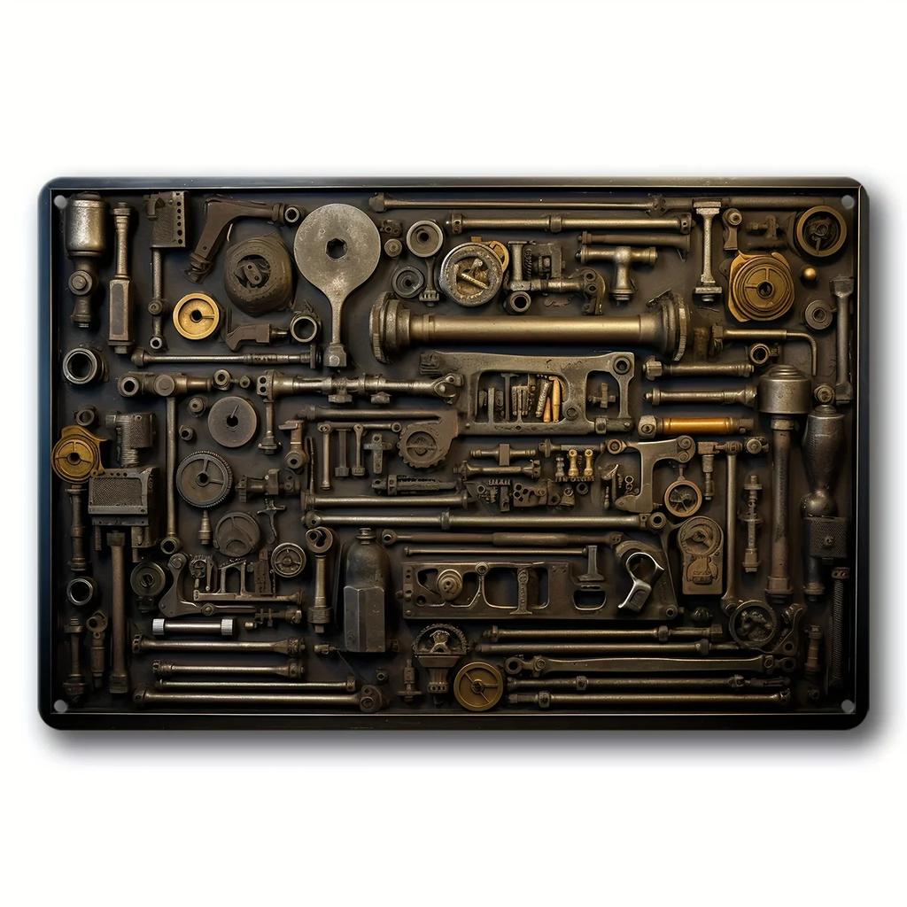 Vintage-Plakate im alten Stil mit LKW-Zug, Metallblechschilder, dekorative Teller für Club, Männerhöhle, Bar, Hotel, Café, Wanddekoration