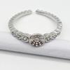 Yansheng S925 Sterling Silver Adjustable Pearl & Diamond Ring for Women
