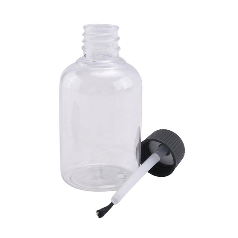 96 Pcs Plastic Empty Glue Bottles With Brushes 1.7 Oz Art Empty Paint Bottles Glue Toddlers Kids Art Crafts Supplies-B61B