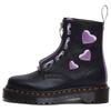 Dr. Martens Leather Heart Color Block Short Boots Women Boots Black 31882150
