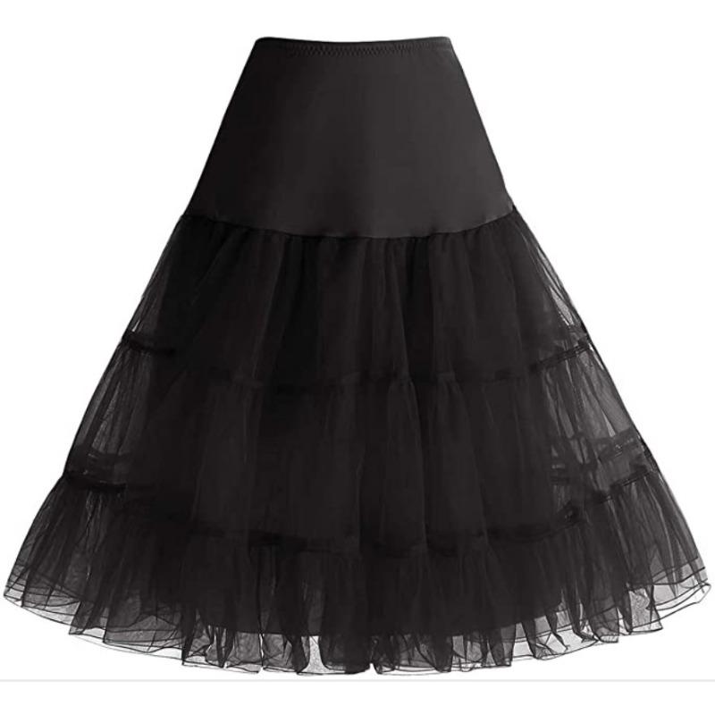 Vintage Boneless Wedding Dress Mesh Skirt Colorful Underskirt Tutu Skirt Wedding Stage Performance Skirt Theme Dress