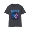 Split Face Anime Skull Tshirt  Horror Graphic Tee