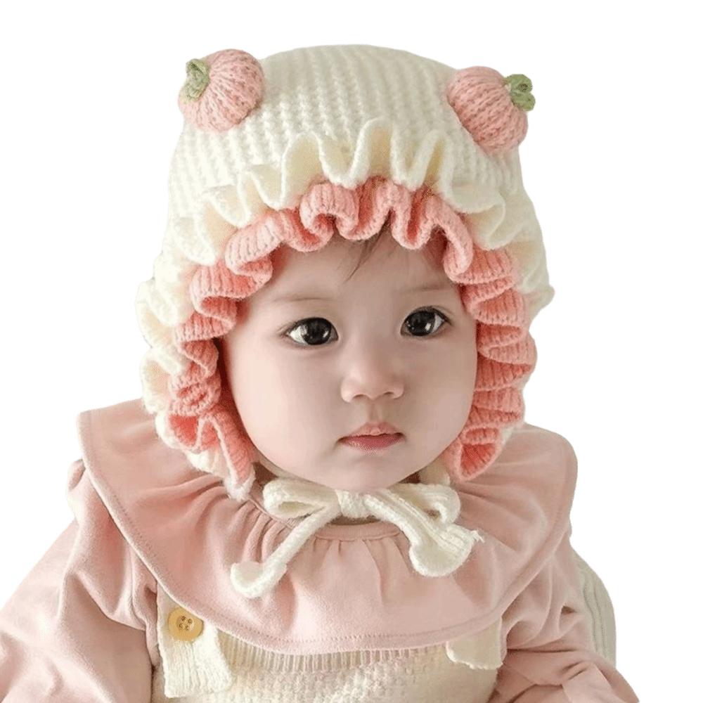 Soft Infant Winter Hat Warm Girls Knitted Hat Fashion Toddler Earflap Cap