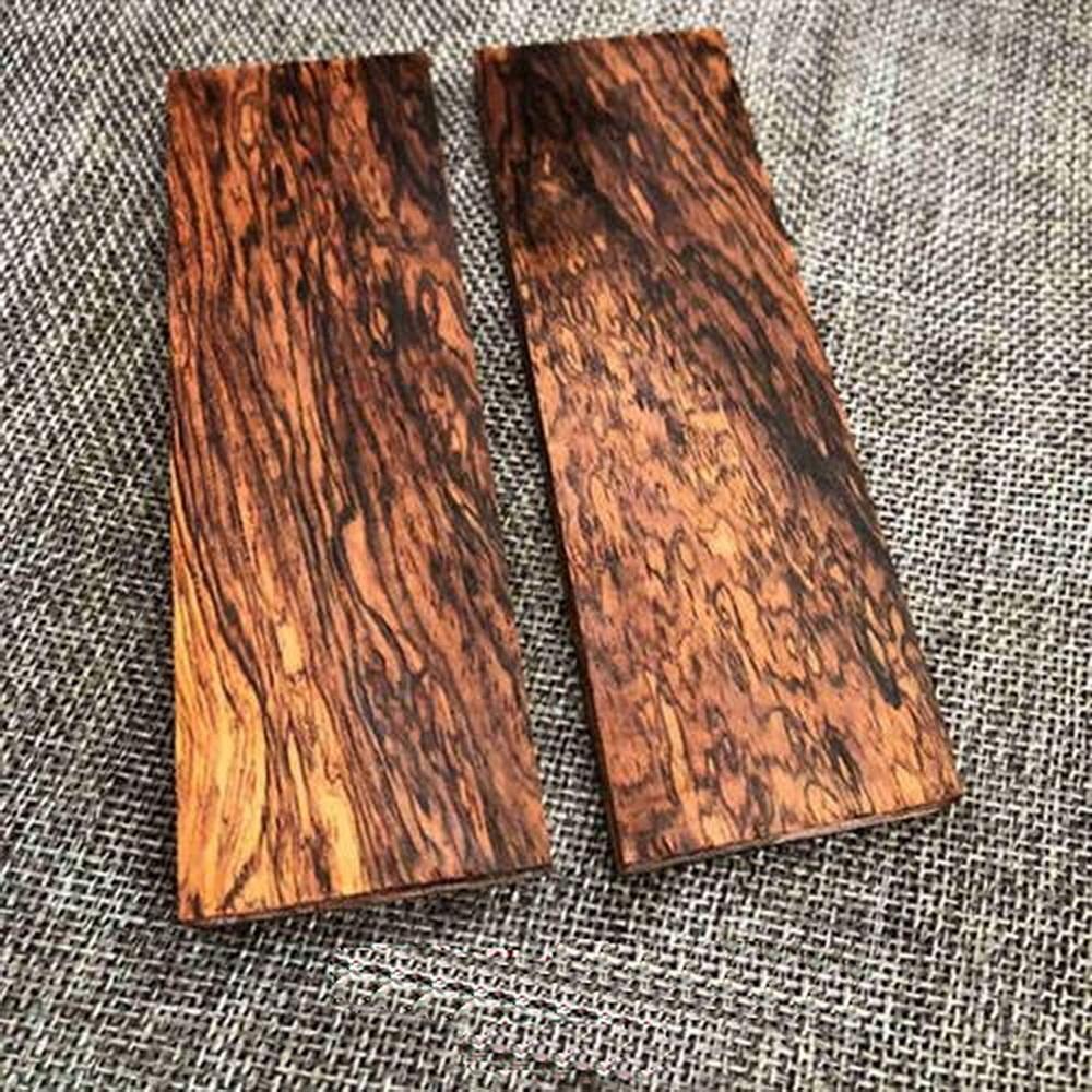 2 Pieces Solid Wood G10 High-Density Carving Plate Handmade DIY Material Knife Handle Crafts Production Raw Material 12x4x1cm
