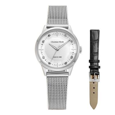 [CHRISTIAN MODE] CHRISTIAN MODE Women's Mesh Watch CM411WTBK