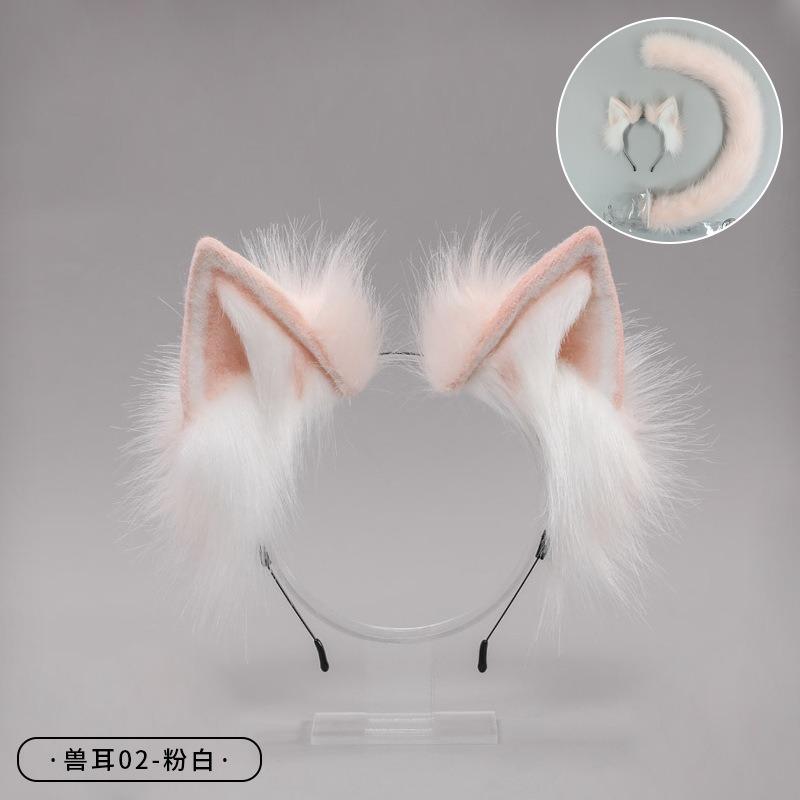 Handmade Animal Ears Headband Olita Headgear Cat Ears Fox Plush Hairpin Hair Accessories Handmade Imitation Animal Ears